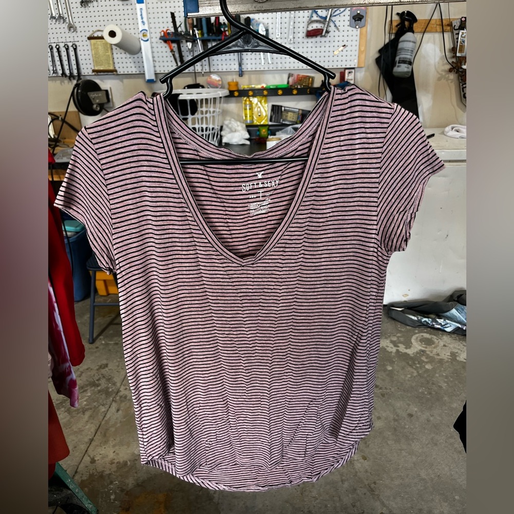 Soft and sexy striped shirt
